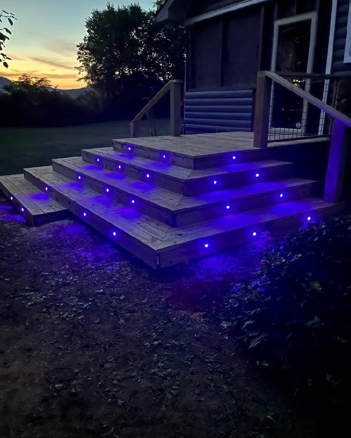 Custom-lighted Stairs